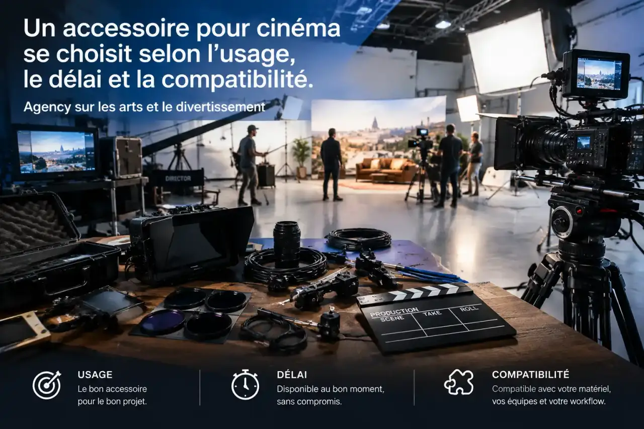 Un accessoire pour cinéma se choisit selon l’usage, le délai et la compatibilité