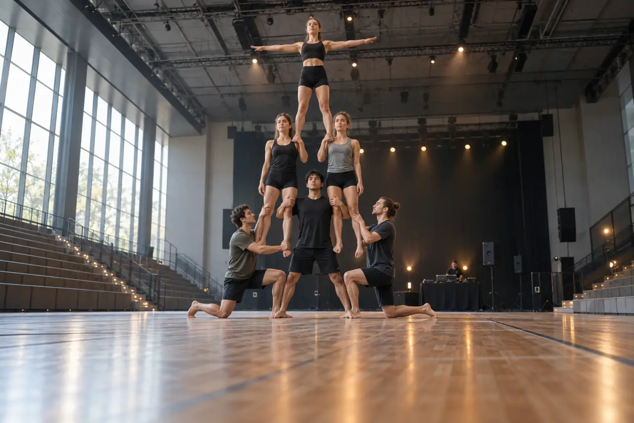 Acrosport : une musique simple peut mieux servir les pyramides qu’un morceau spectaculaire